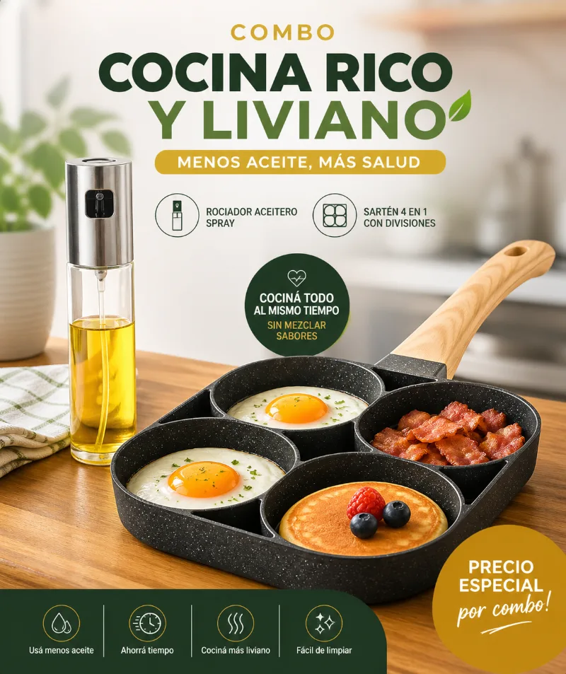 Combo Cociná Rico Y Liviano - 1