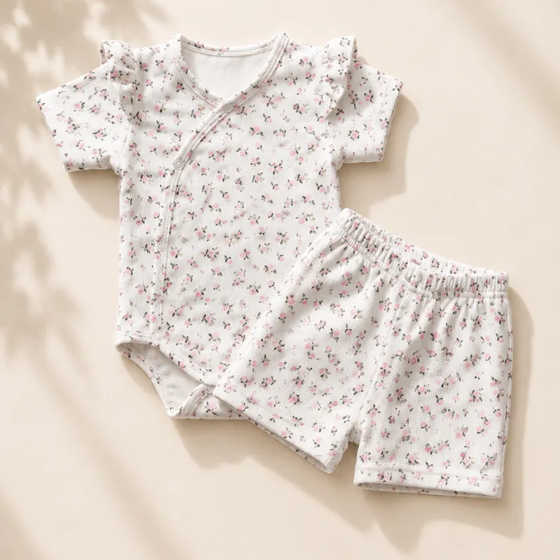Body Manga Corta Y Short Recién Nacido