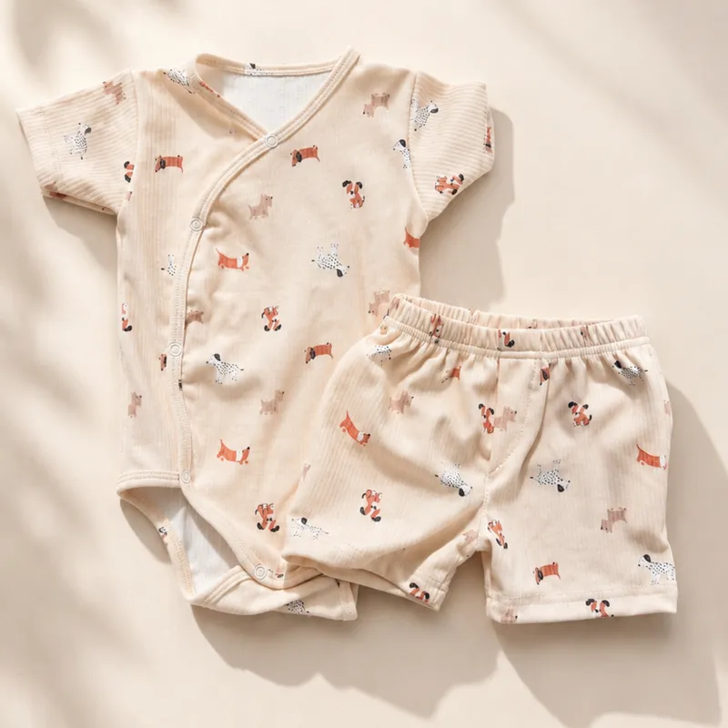 Conjunto Body Man Corta Y Short 0 / 2 Meses