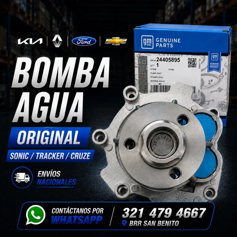 Bomba Agua Sonic Tracker Cruze Original - 1