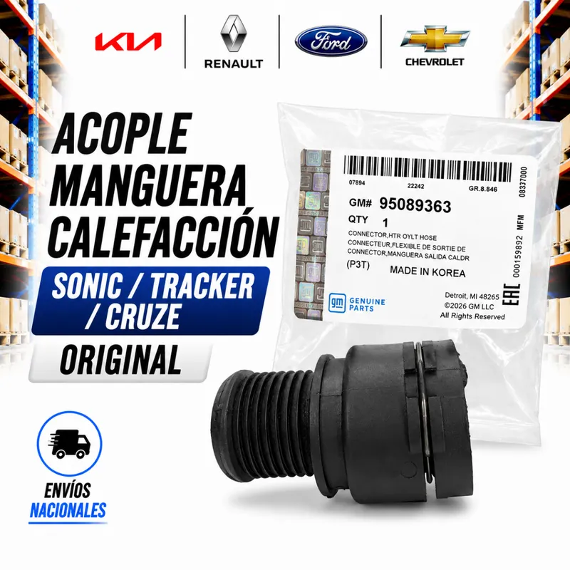 Acople Manguera Sonic/ Tracker/ Cruze