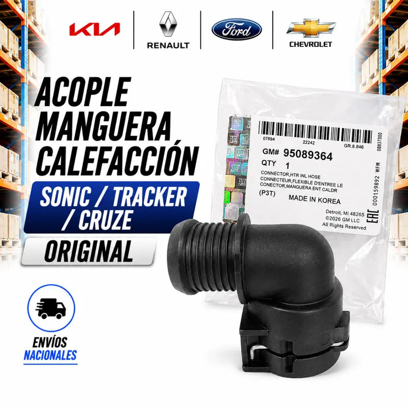 Acople Manguera Sonic/Tracker/Cruze