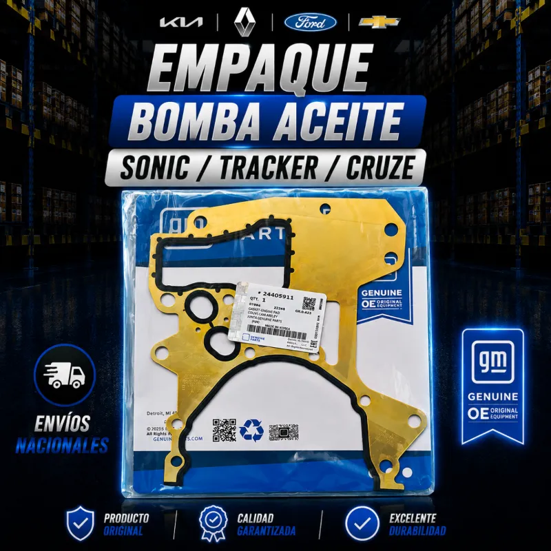 Empaque Bomba Aceite /Sonic /Tracker/ Cruze - 1