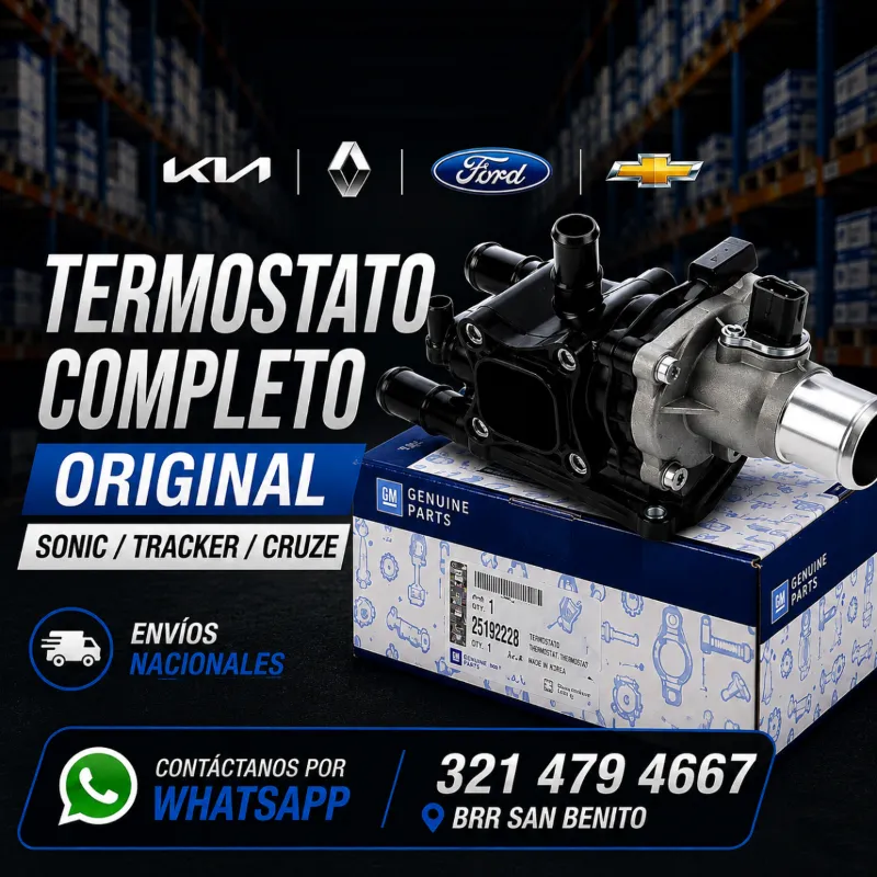 Termostato Completo Sonic / Tracker / Cruze