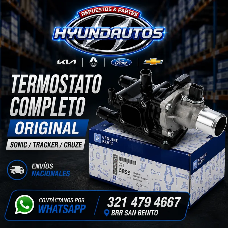 Termostato Completo Sonic / Tracker / Cruze