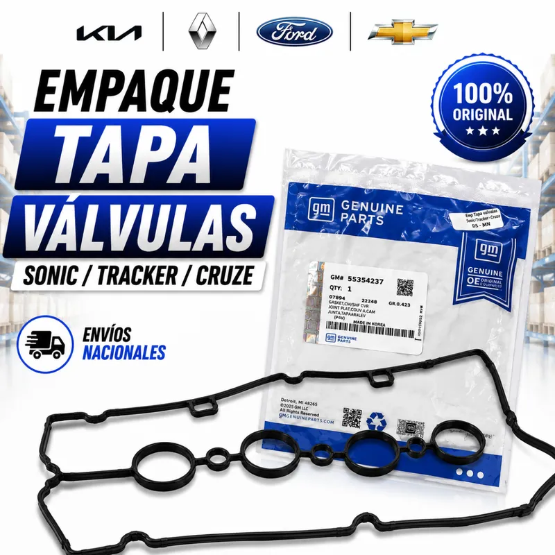 Empaque Tapa Valvulas Sonic/Tracker/Cruze