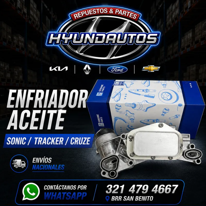 Enfriador Aceite Sonic Tracker Cruze
