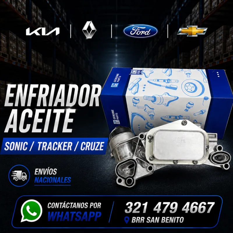 Enfriador Aceite Sonic Tracker Cruze - 1