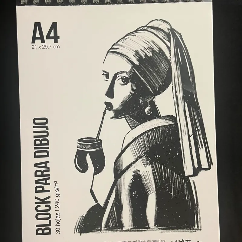 Bloc Club Figurativo A4 Liso De 240 Gr X 30 Hojas