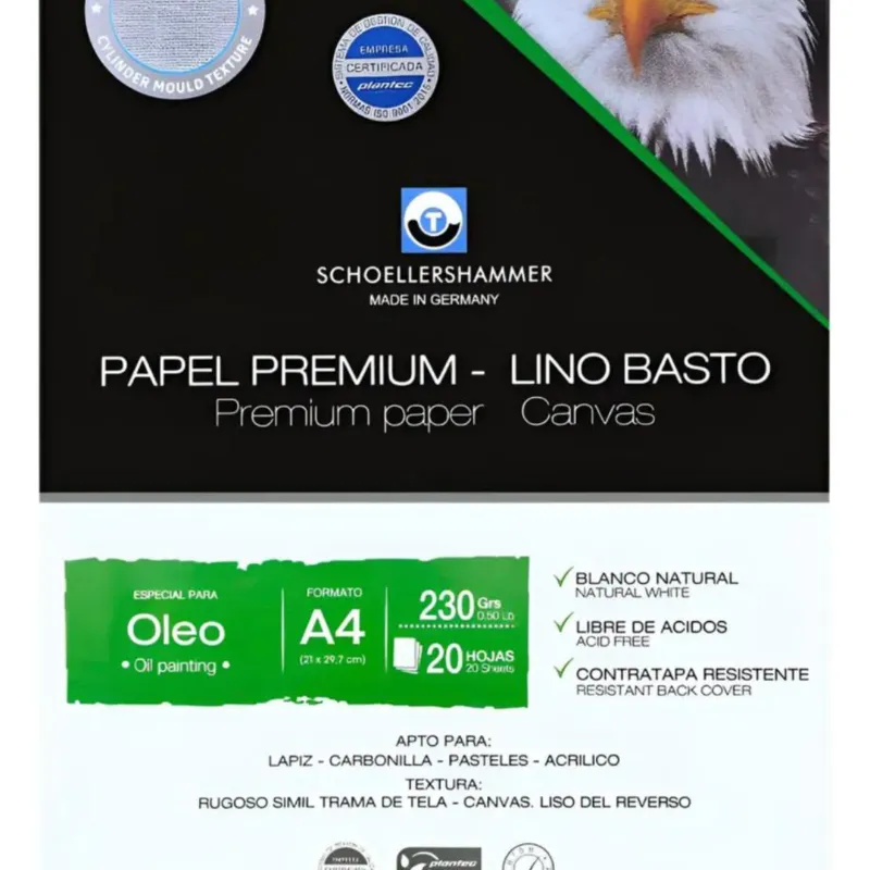 Hoja Plantec Schoeller Oleo A4 De 230 Gr