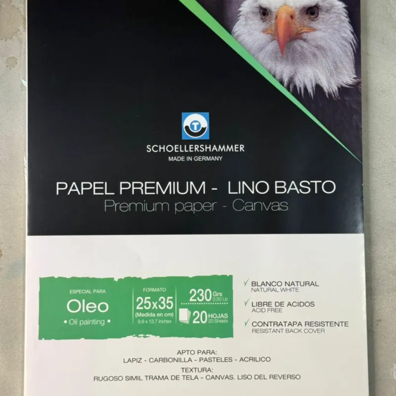 Hoja Plantec Schoeller Oleo 25x35 Cm De 230 Gr