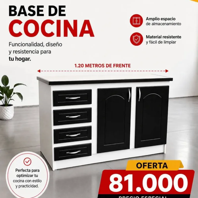 Base De Cocina (Melamina)  - 2