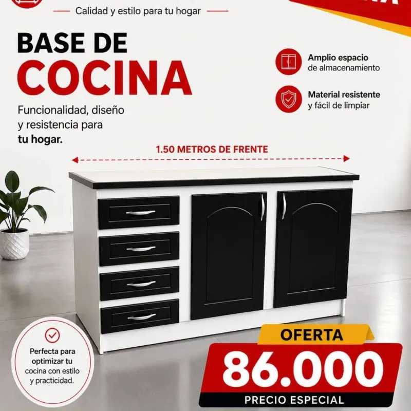 Base De Cocina (Melamina)  - 3