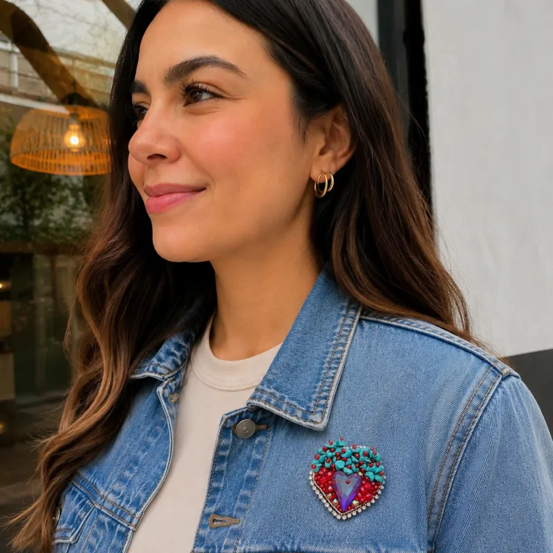 Prendedor Corazon Chic