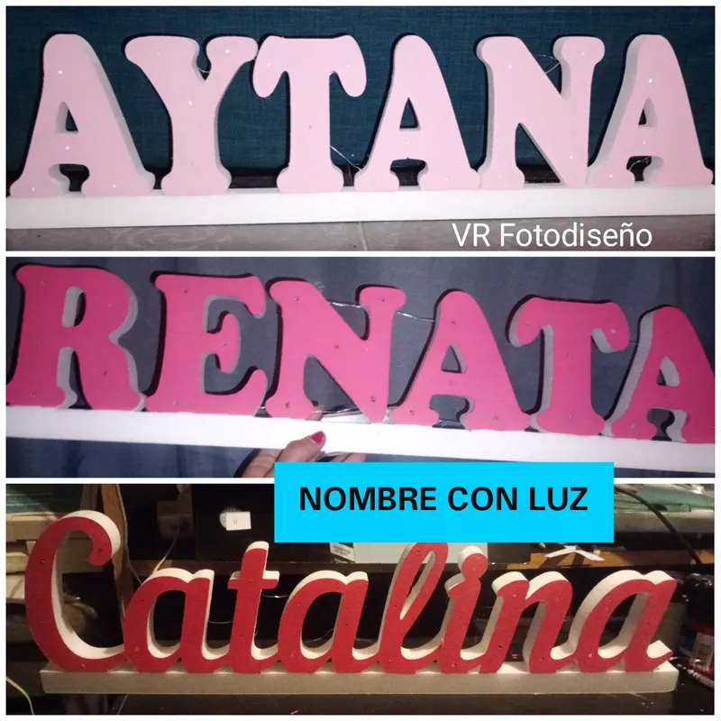 Nombres Con Luz En Polifan - 1