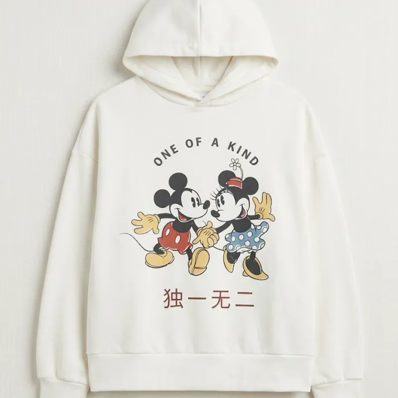 Sudadera Overzised Mickey & Minnie "One Of A Kind"