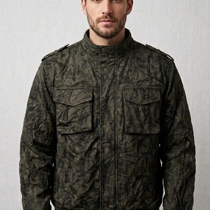 Chaqueta Estilo Militar Olivo  Forever 21 Medium