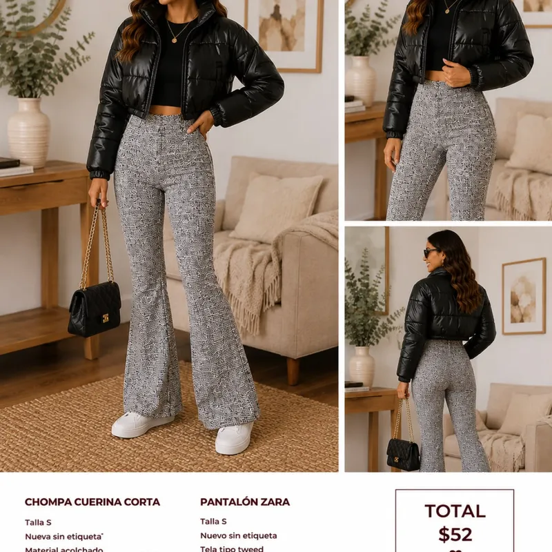 Look Moderno PantalóN Zara Talla S