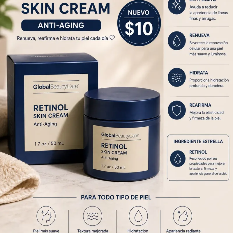Global Beauty Care  Retinol Skin Cream