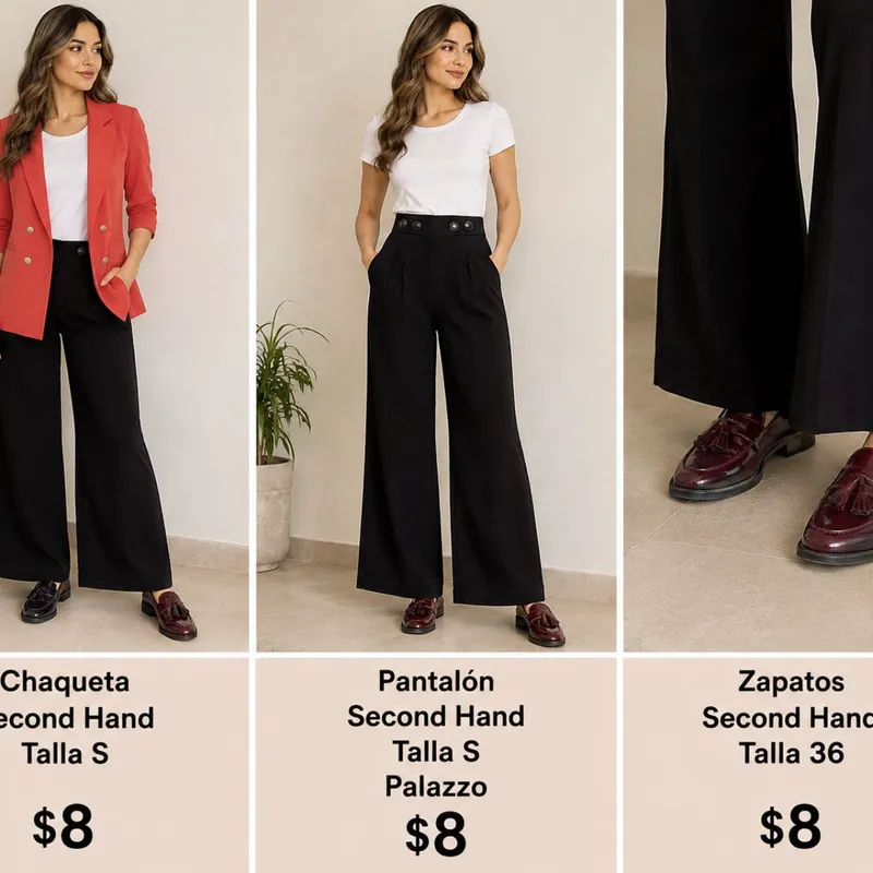 Outfit Elegante Y Moderno Chaqueta + Palazzo + M