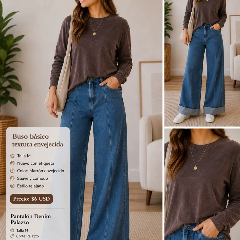 Look Relajado  Buso & Palazzo Denim