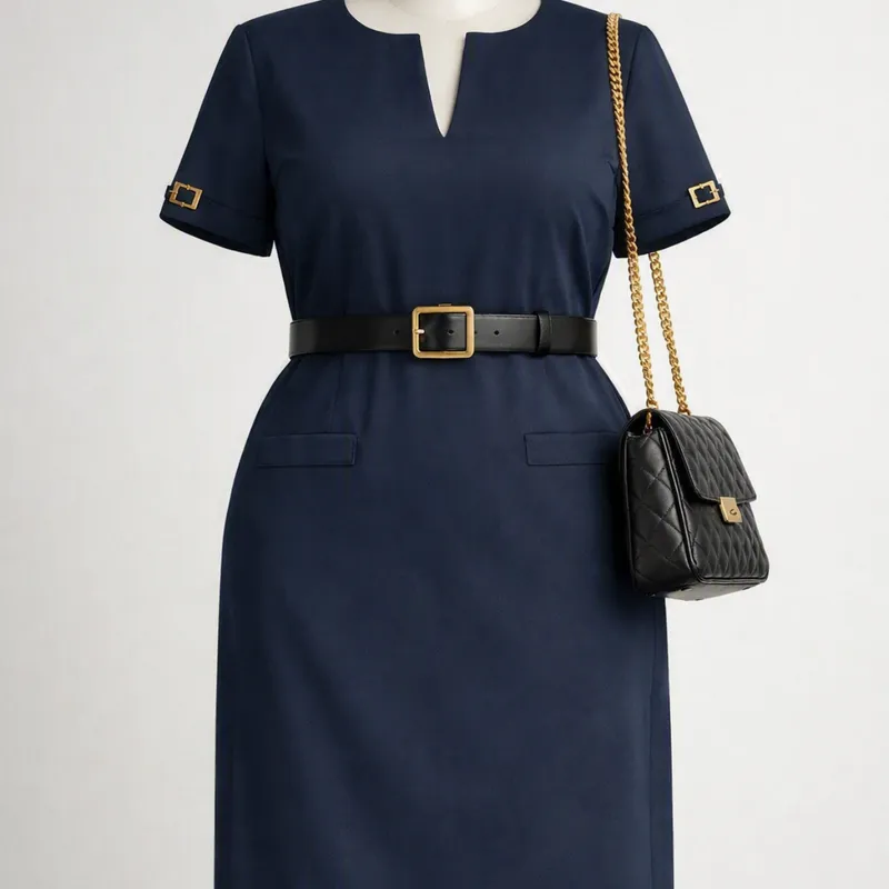Vestido Tommy Hilfiger  Corte CláSico