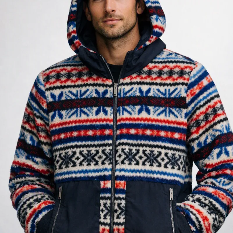 Chaqueta Polar Estilo Fair Isle Tommy Hilfiger