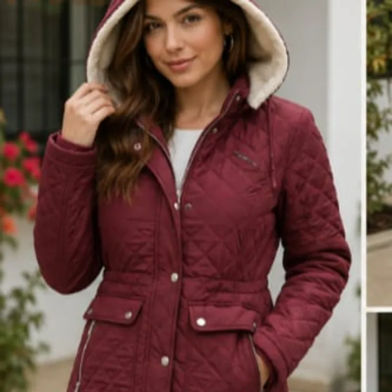 Chaqueta Tommy Hilfiger Acolchada Vino Tinto