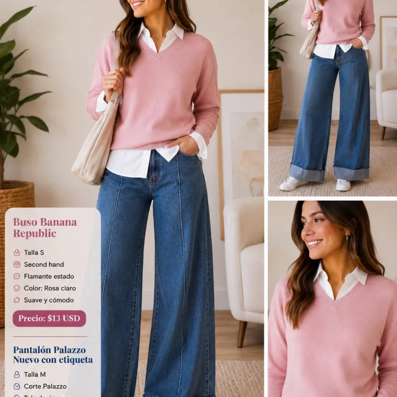 Look Casual  Buso & Palazzo Denim