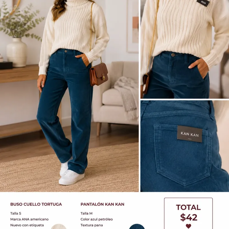 Look Casual  Buso & PantalóN Pana