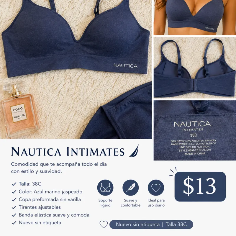 Bra Nautica Intimates  Talla 38c