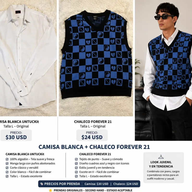 Look Juvenil  Camisa & Chaleco