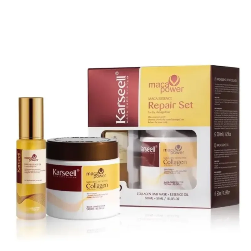 Mascarilla Capilar De Colageno Karseell + Conjunto