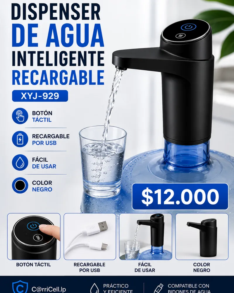 Dispenser De Agua Inteligente Recargable