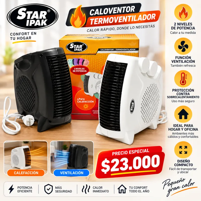 Caloventor / Termoventilador Star Ipak 2 Niveles