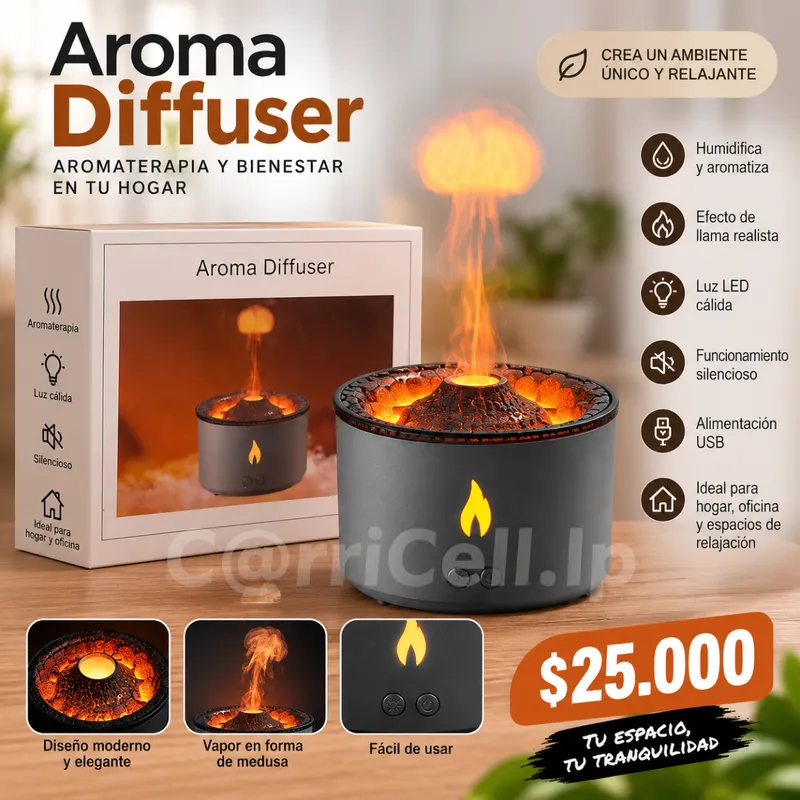 Difusor De Aromas Y Humidificador  Ef VolcáN