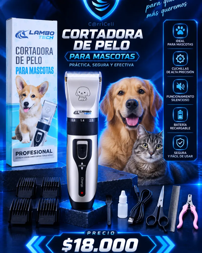 Cortadora De Pelo Para Mascotas Lambotech