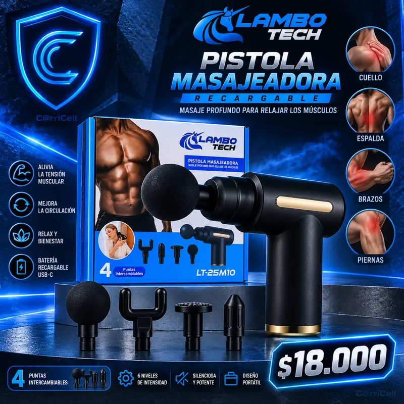 Pistola Masajeadora Lambo Tech Lt25m10 Masaj