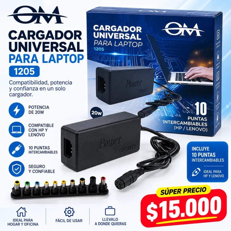 Cargador Universal Para Laptop 1205