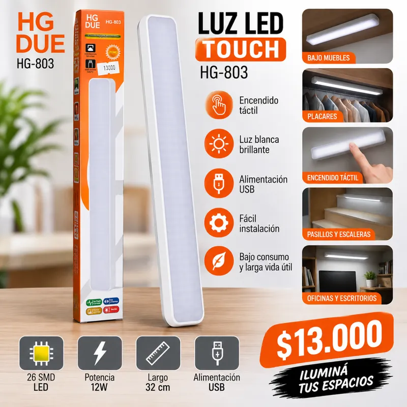 Luz Led TáCtil Hg-Due Hg-803