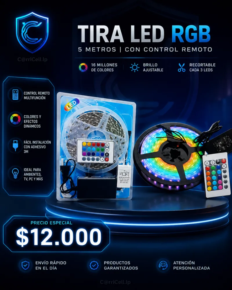 Tira Led Rgb 5 Metros 5 Metros