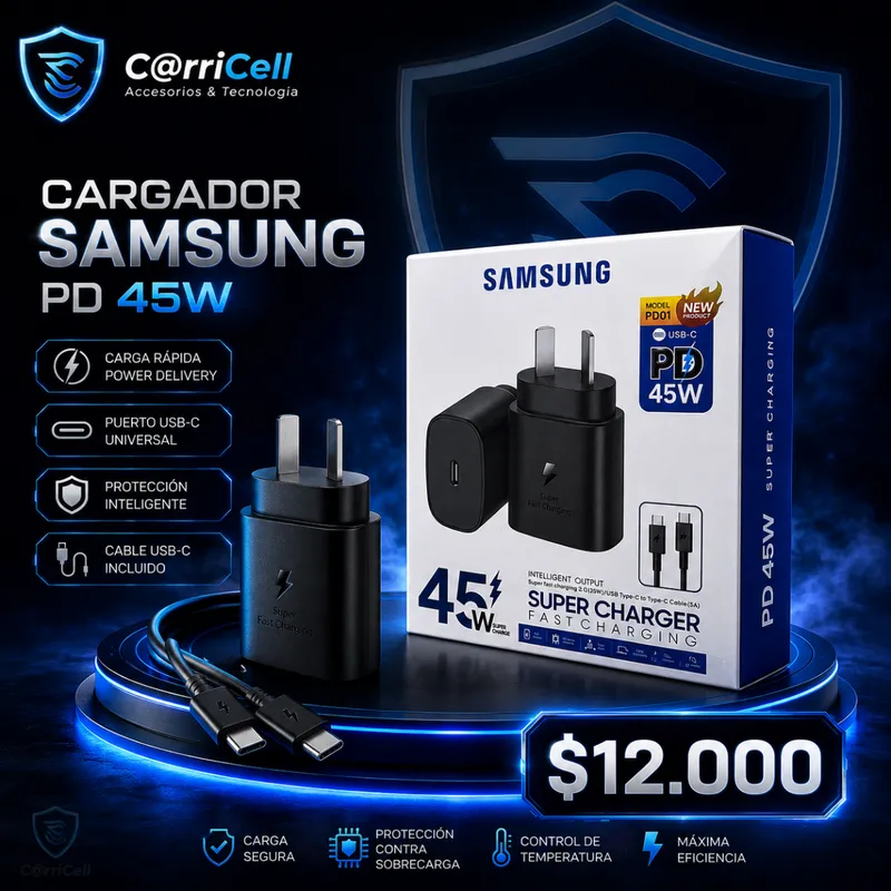 Cargador Samsung 45w Super RáPida