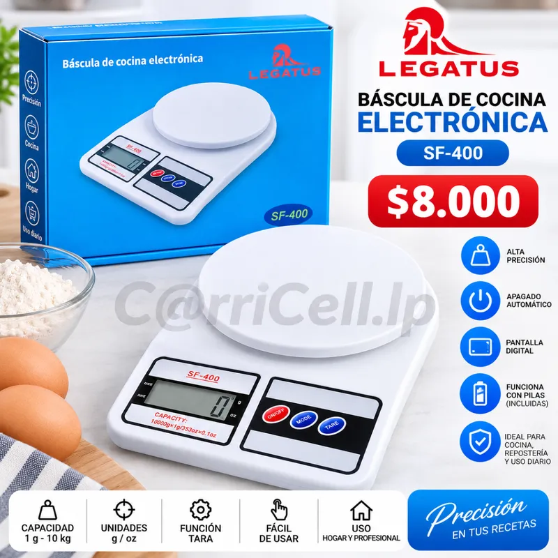 Balanza De Cocina ElectróNica Legatus Sf-400