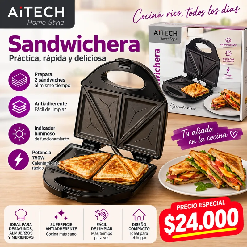 Sandwichera Aitech.