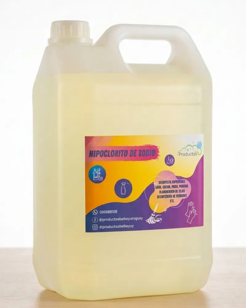 Hipoclorito De Sodio 100g/L 5 Litros