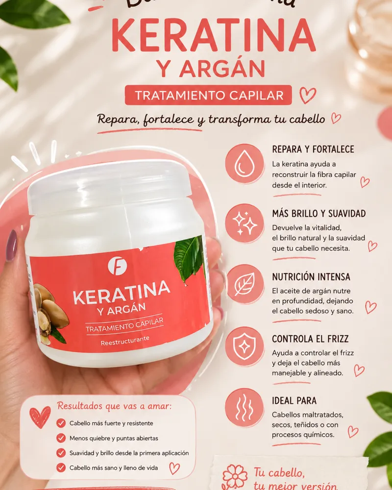 Baño De Crema Frilayp Keratina  Y Argan