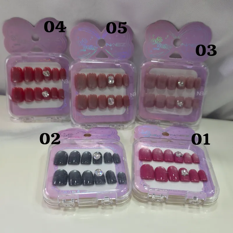 UñAs Cortas Cuadradas Press On