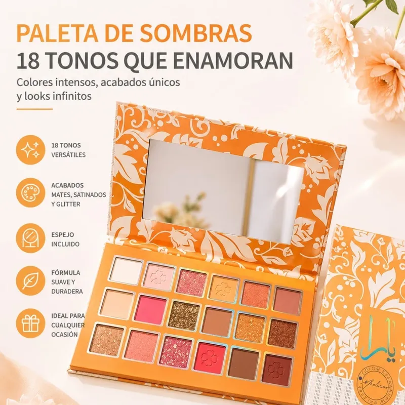 Paleta De Sombras X 18 Tonos