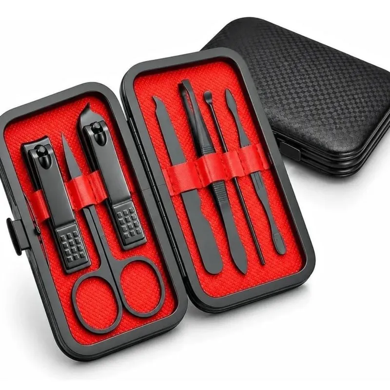 Set De Manicura X 7 Anero Inoxidable En Estuche