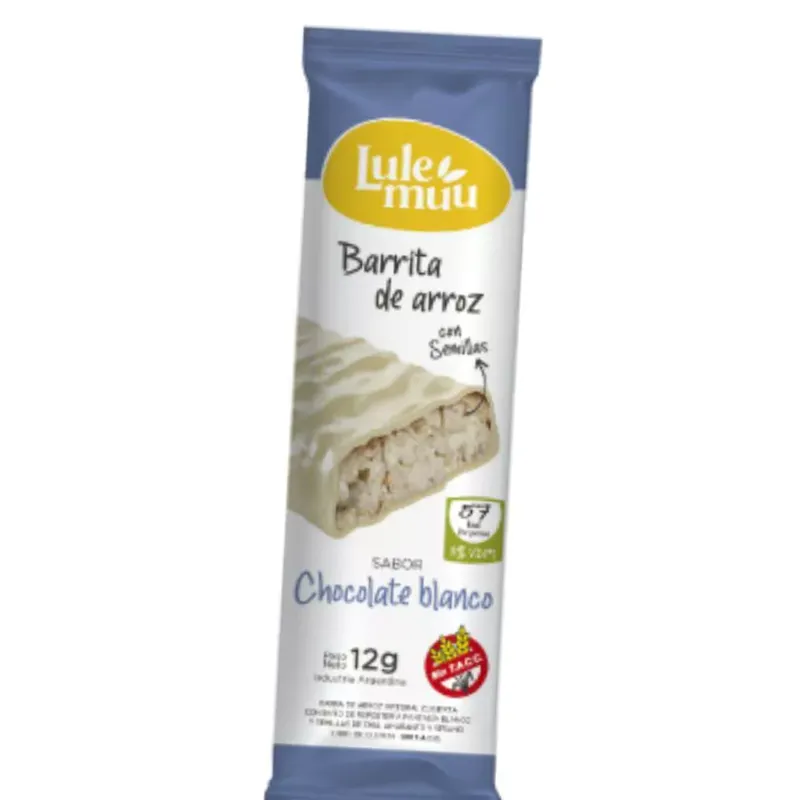 Barritas De Arroz Sabor Chocolate Blanco